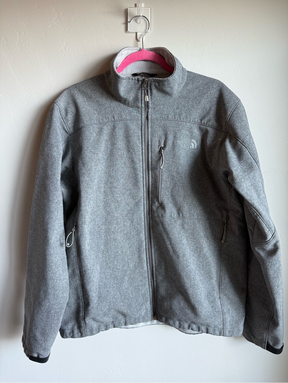 North Face Windwall Grey Lightweight Full-Zip Jacket